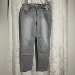 Kensie Gray Jeans Effortless Ankle Mid-Rise Size 10/30